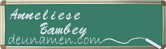 Anneliese Bambey Visitenkarte
